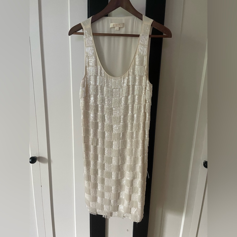 ERIN by Erin Fetherston Cream Midi Dress